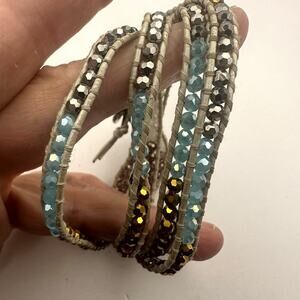 Nakamol Wrap Beaded Bracelet Boho Bohemian Casual Jewelry Festival